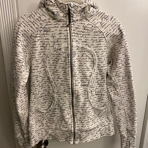 *RARE* lululemon scuba - manifesto script sz10